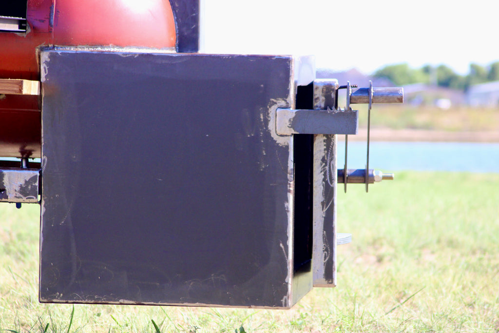 330 Gallon Reverse Flow Offset Smoker on a 1955 Chevy Truck